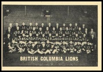 20 British Columbia Lions